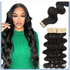Lashey Tape in Human Hair Body Wave 16” Tape in Hair Extensions 50g/pack 20pcs